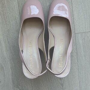 Stuart Weitzman Blush Slingback Heels